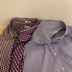 FLAWLESS BUNDLE 3 Peter Millar Button Down Shirts Men's XL